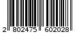 Γραμμωτός κωδικός 2802475602028