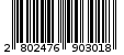 Γραμμωτός κωδικός 2802476903018
