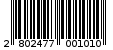 Γραμμωτός κωδικός 2802477001010