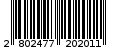 Γραμμωτός κωδικός 2802477202011