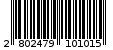 Γραμμωτός κωδικός 2802479101015