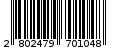 Γραμμωτός κωδικός 2802479701048