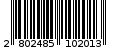 Γραμμωτός κωδικός 2802485102013
