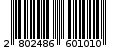 Γραμμωτός κωδικός 2802486601010