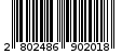 Γραμμωτός κωδικός 2802486902018