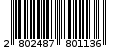 Γραμμωτός κωδικός 2802487801136