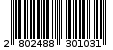 Γραμμωτός κωδικός 2802488301031