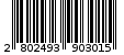 Γραμμωτός κωδικός 2802493903015