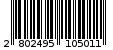 Γραμμωτός κωδικός 2802495105011
