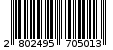 Γραμμωτός κωδικός 2802495705013