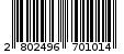 Γραμμωτός κωδικός 2802496701014