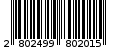 Γραμμωτός κωδικός 2802499802015