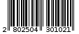 Γραμμωτός κωδικός 2802504301021