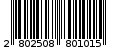 Γραμμωτός κωδικός 2802508801015