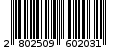 Γραμμωτός κωδικός 2802509602031