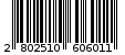 Γραμμωτός κωδικός 2802510606011