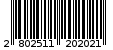 Γραμμωτός κωδικός 2802511202021