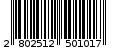 Γραμμωτός κωδικός 2802512501017