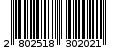 Γραμμωτός κωδικός 2802518302021