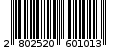 Γραμμωτός κωδικός 2802520601013