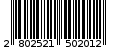 Γραμμωτός κωδικός 2802521502012