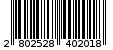 Γραμμωτός κωδικός 2802528402018