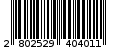 Γραμμωτός κωδικός 2802529404011