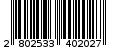 Γραμμωτός κωδικός 2802533402027