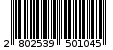 Γραμμωτός κωδικός 2802539501045