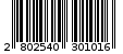 Γραμμωτός κωδικός 2802540301016