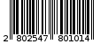 Γραμμωτός κωδικός 2802547801014
