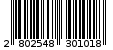 Γραμμωτός κωδικός 2802548301018