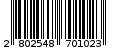 Γραμμωτός κωδικός 2802548701023