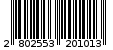 Γραμμωτός κωδικός 2802553201013