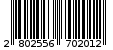 Γραμμωτός κωδικός 2802556702012