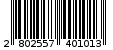 Γραμμωτός κωδικός 2802557401013