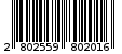 Γραμμωτός κωδικός 2802559802016