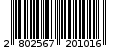 Γραμμωτός κωδικός 2802567201016