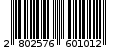 Γραμμωτός κωδικός 2802576601012