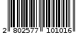 Γραμμωτός κωδικός 2802577101016