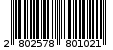 Γραμμωτός κωδικός 2802578801021