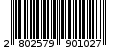 Γραμμωτός κωδικός 2802579901027