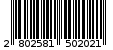 Γραμμωτός κωδικός 2802581502021