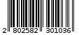 Γραμμωτός κωδικός 2802582301036