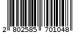 Γραμμωτός κωδικός 2802585701048