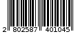 Γραμμωτός κωδικός 2802587401045