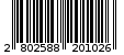 Γραμμωτός κωδικός 2802588201026