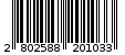 Γραμμωτός κωδικός 2802588201033