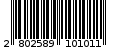 Γραμμωτός κωδικός 2802589101011