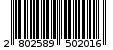 Γραμμωτός κωδικός 2802589502016